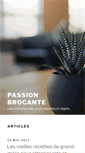 Mobile Screenshot of passion-brocante.com