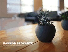 Tablet Screenshot of passion-brocante.com
